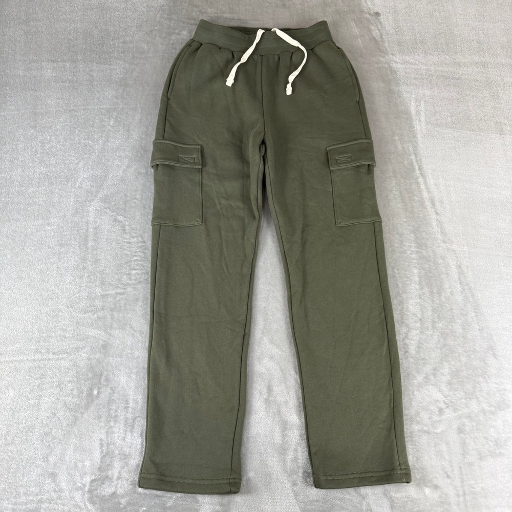 American Giant Cargo Straight Sweatpants Womens XS Loden Green $140 USA New NWOT
